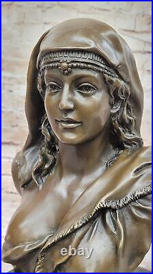 Art Deco Statue Figurine Hand Made Woman Bronze Sculpture Statue Artwork
