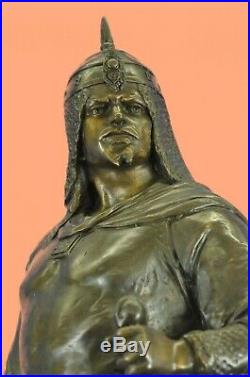 Art Deco Style Persian King Massive Bronze Sculpture Han Made Hot Cast Statue