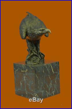 Art Deco Vienna Bronze Falcon American Eagle Bronze Sculpture Statue Hand Made