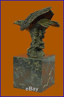 Art Deco Vienna Bronze Falcon American Eagle Bronze Sculpture Statue Hand Made