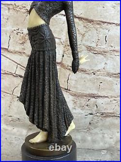 Art Decoration Nouveau Level Dancer by Chiparus Lost Wax Method Sculpture Figure