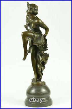 Art Nouveau/Decor Hand Made Gypsy Dancer Bronze Patina Sculpture Statue Lost Wax