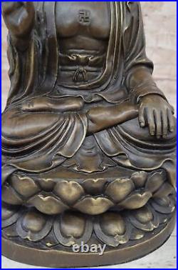 Asian Religious Décor Earth-Touching Buddha Statue Hand Made Art Gift Sale