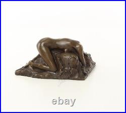BRONZE SCULPTURE erotic nude nude woman DANAID antique figure decorative statue eja0050.2