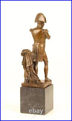 BRONZE SCULPTURE on MAMOR BASE Napoleon Bonaparte FIGURE statue CLASSIC EJA0410