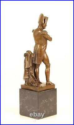 BRONZE SCULPTURE on MAMOR BASE Napoleon Bonaparte FIGURE statue CLASSIC EJA0410