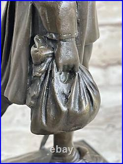 BRONZE Sculpture, Hand Made Statue YOUTFULL AMERICAN BENJAMIN FRANKLIN BRONZE