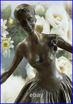 Ballet Dancer Art Sculpture Life Size Bronze Ballerina Figurine Statue Hand Made