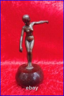 Beautiful, Old Bronze Figure, Female nude, Bronze