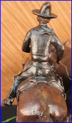 Bolter Collectible Solid Bronze Sculpture Statue By C. M. Russell Hand Made SALE