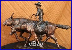 Bolter Collectible Solid Bronze Sculpture Statue By C. M. Russell Hand Made SALE