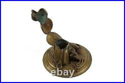 Brass statue with horse motivs, bronze figure with riding motifs