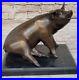Bronze_Art_Deco_Farm_Decor_Happy_Pig_Hand_Made_Detailed_Statue_Marble_Figure_Art_01_upy