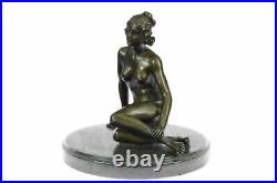 Bronze Art Deco Style Figural Nude Woman Dancer Hand Made Statue Sculpture DEAL