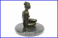 Bronze Art Deco Style Figural Nude Woman Dancer Hand Made Statue Sculpture DEAL