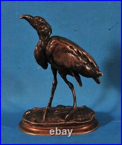 Bronze Bird Statue Marked by Unknown Artist
