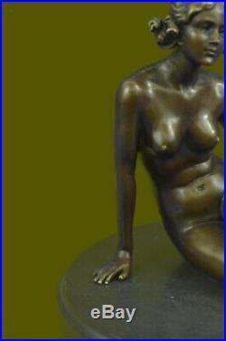 Bronze Classic Sculpture Nude Female Woman Statue Rare Hand Made Figurine Figure