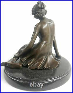 Bronze Classic Sculpture Nude Female Woman Statue Rare Hand Made Figurine GIFT
