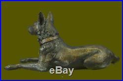 Bronze Dog Statue by Mogniez French Animilar Artesian Sculpture Hand Made Figure