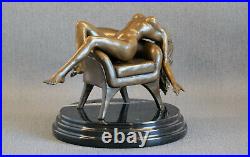 Bronze Figure Female Nude Mr. Marchi decorative statue nude erotic art