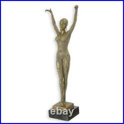 Bronze Figure Sculpture Dancer Dourga to D. H. Chiparus Bronze Statue EJA0284