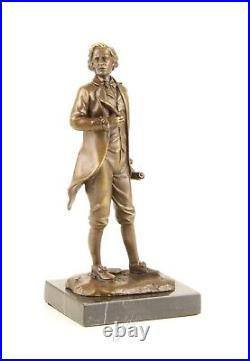 Bronze Figure Sculpture Statue Frederic CHOPIN Marble Base Decoration Classic JMA234.2