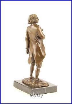 Bronze Figure Sculpture Statue Frederic CHOPIN Marble Base Decoration Classic JMA234.2