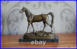 Bronze Figure Statue Ibrahim the Arab Decorative Sculpture Bronze Figure Horse