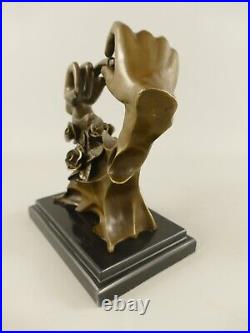 Bronze Figure Wedding Stick the Rings Marriage Statue Symbol Love Love JMA262