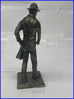 Bronze Firefighter Statue, By Wally Shoop Early 90s, Made As Award For Ansul Co