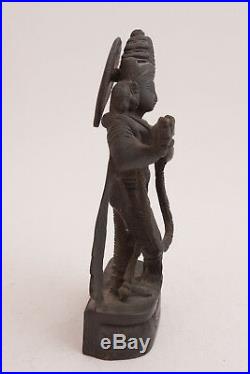 Bronze India Made Shiva Type Goddess Statue Figure (G3L) 7.25 Hindu God 2.74 lbs