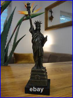 Bronze Marble Statue Liberty Goddess Statue of Liberty Antique Noble Figure Sculpture