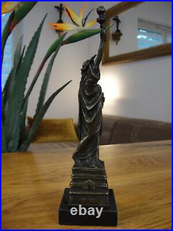 Bronze Marble Statue Liberty Goddess Statue of Liberty Antique Noble Figure Sculpture