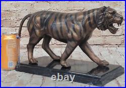 Bronze Metal Statue Royal Bengal Tiger India Gift Sculpture Hand Made Home Deal Bronze Metal Statue Royal Bengal Tiger India Gift Sculpture Hand Made Home Deal
