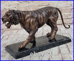 Bronze Metal Statue Royal Bengal Tiger India Gift Sculpture Hand Made Home Deal Bronze Metal Statue Royal Bengal Tiger India Gift Sculpture Hand Made Home Deal