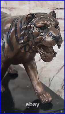 Bronze Metal Statue Royal Bengal Tiger India Gift Sculpture Hand Made Home Deal Bronze Metal Statue Royal Bengal Tiger India Gift Sculpture Hand Made Home Deal