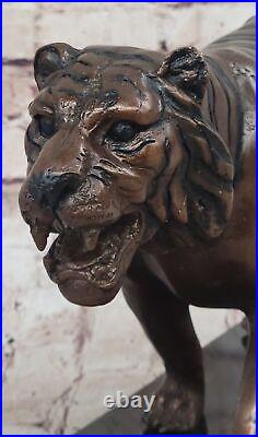 Bronze Metal Statue Royal Bengal Tiger India Gift Sculpture Hand Made Home Deal Bronze Metal Statue Royal Bengal Tiger India Gift Sculpture Hand Made Home Deal