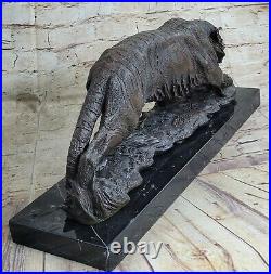 Bronze Metal Statue Royal Bengal Tiger India Sculpture Hand Made Figurine