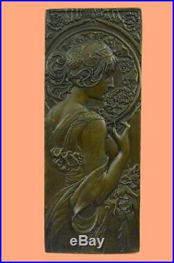 Bronze Milo Plaque Art Deco Nouveau Wall Plaques Hand Made Statue Figure Art