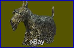 Bronze Scottish (Scottie) Terrier Hot Cast Large Sculpture Hand Made Statue Sale