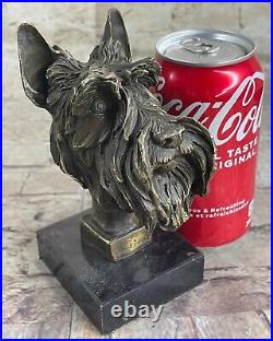 Bronze Scottish Scottie Terrier Hot Cast Vienna Sculpture Hand Made Statue DEAL