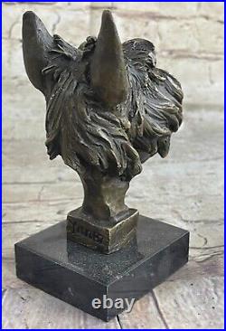 Bronze Scottish Scottie Terrier Hot Cast Vienna Sculpture Hand Made Statue DEAL