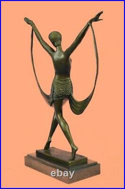 Bronze Sculpture Dance Dancer Dancing Trophy Hand Made Statue by Fayral Deal