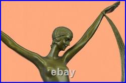 Bronze Sculpture Dance Dancer Dancing Trophy Hand Made Statue by Fayral Deal