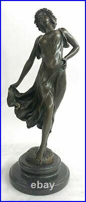 Bronze Sculpture Figure Lady Bust Patina Art Nouveau Victorian Hand Made Statue