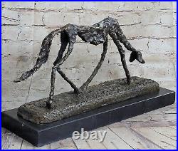 Bronze Sculpture Hand Made Detailed Figurine Large Dog Figure