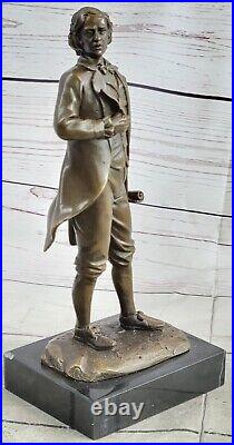 Bronze Sculpture Hand Made Museum Quality Thomas Jefferson Artwork Figurine