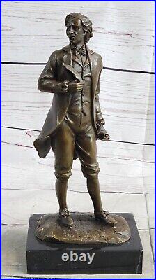 Bronze Sculpture Hand Made Museum Quality Thomas Jefferson Artwork Figurine