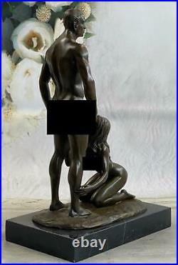 Bronze Sculpture Hand Made Nude Naked Pair Hot Cast Figurine Figure Statue