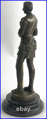 Bronze Sculpture Hand Made Spartan Gladiator Museum Quality Artwork Figur Statue